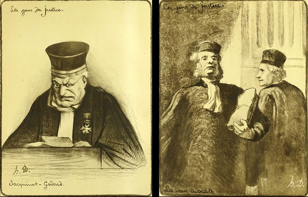 Honoré Daumier, French (1808-1879) two lithographs.