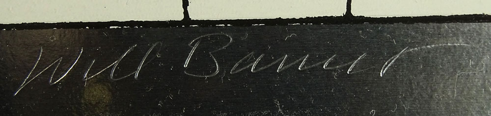William Barnett, American (b. 1919) Lithograph with foil "Fifth Season III".