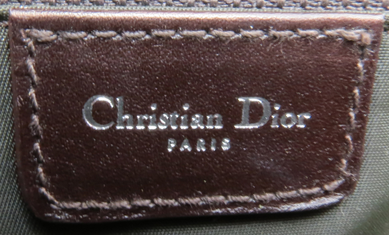 Christian Dior Monogram Romantique Trotter Flap Bag Brown.