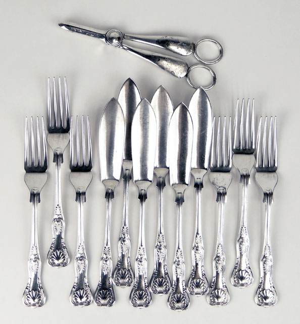 Thirteen (13) Pieces Vintage English Silver Plate Flatware.