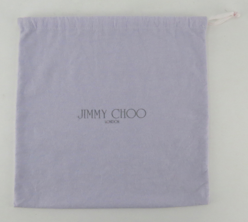 Jimmy Choo Purple Brown Leather Tulita Bag.