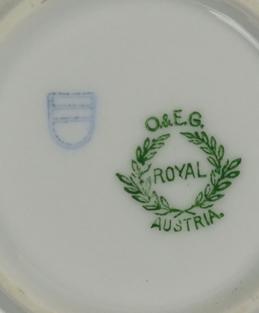 Antique Royal Vienna Porcelain Plate With Classical Transferred Motif by Angelica Kauffman.