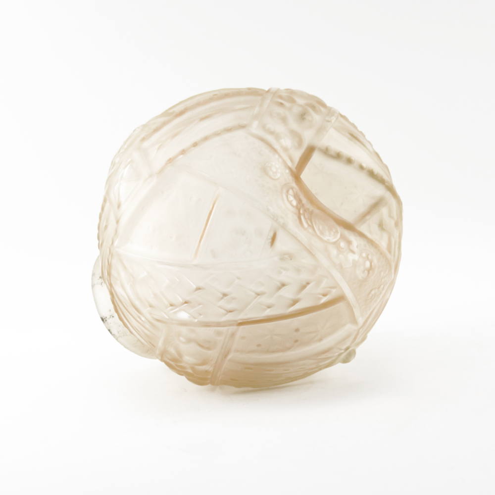 Art Deco Mueller Freres Frosted Art Glass Globe.