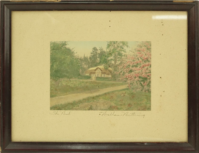 Wallace Nutting, American  (1861 - 1941) Two prints "Orchard Shadows", "The Nest". 