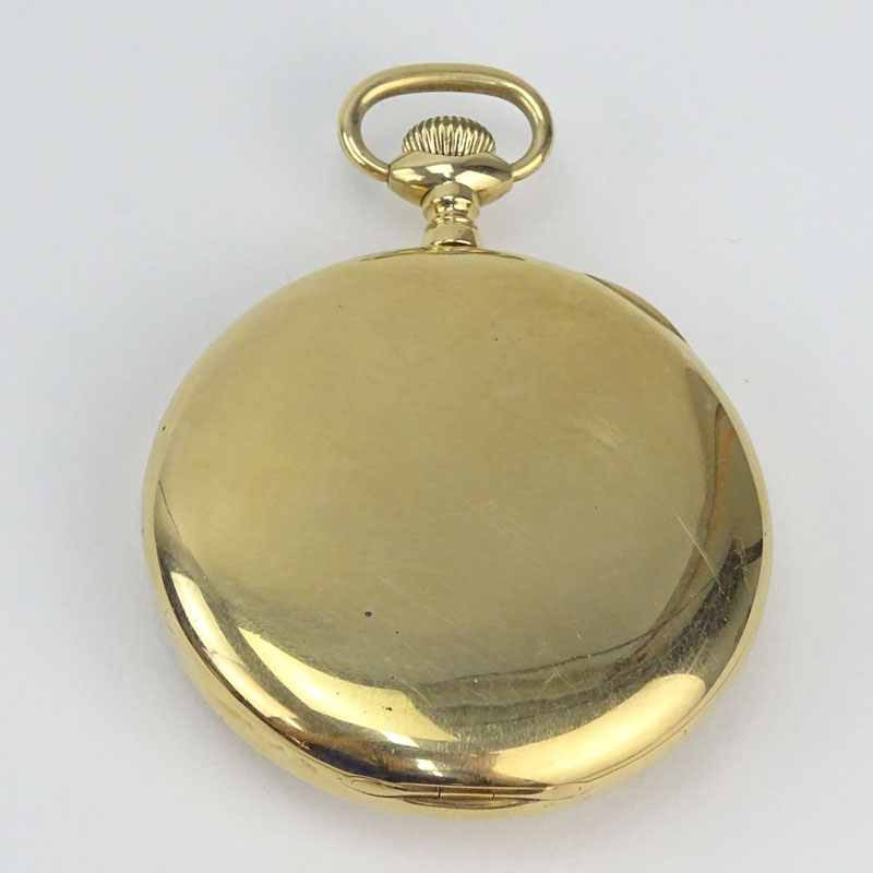 Antique Elgin 14 Karat Yellow Gold Pocket Watch.