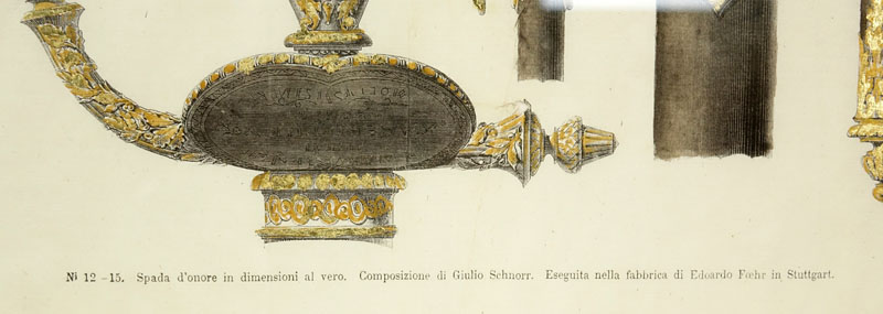 Two Engravings Of 19th Century Weapons on 18th Century documents.