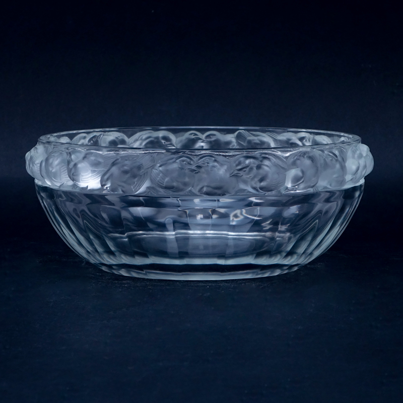 Lalique Crystal "Mesanges" Bowl. 