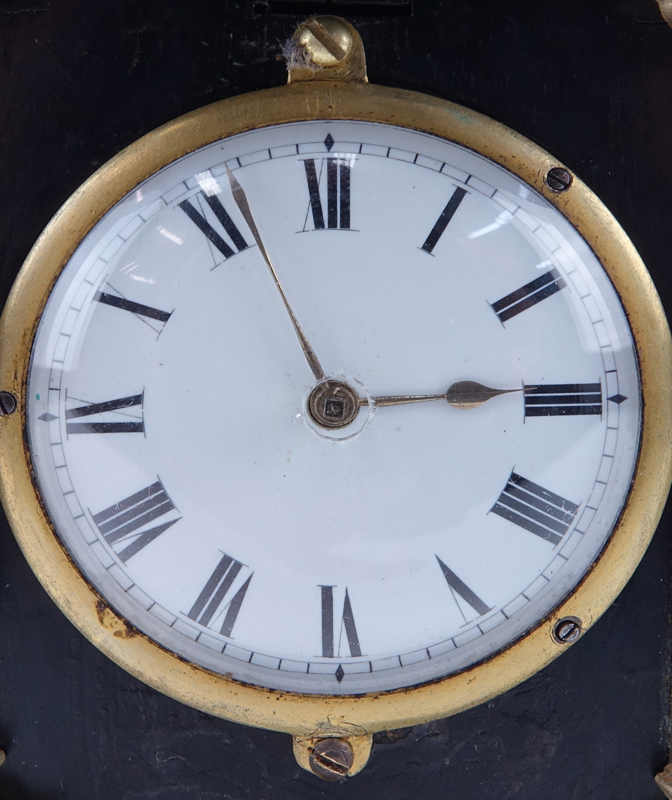 Antique Vienna Clock With Bronze Mountings And Fusee Movement.