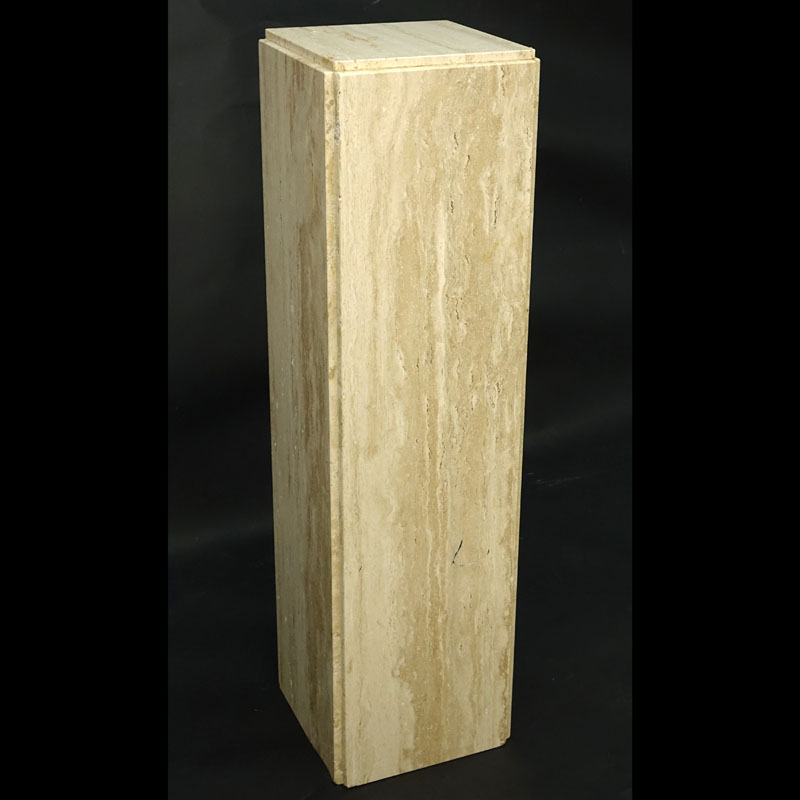 Mid Century Modern Travertine Pedestal/Column.