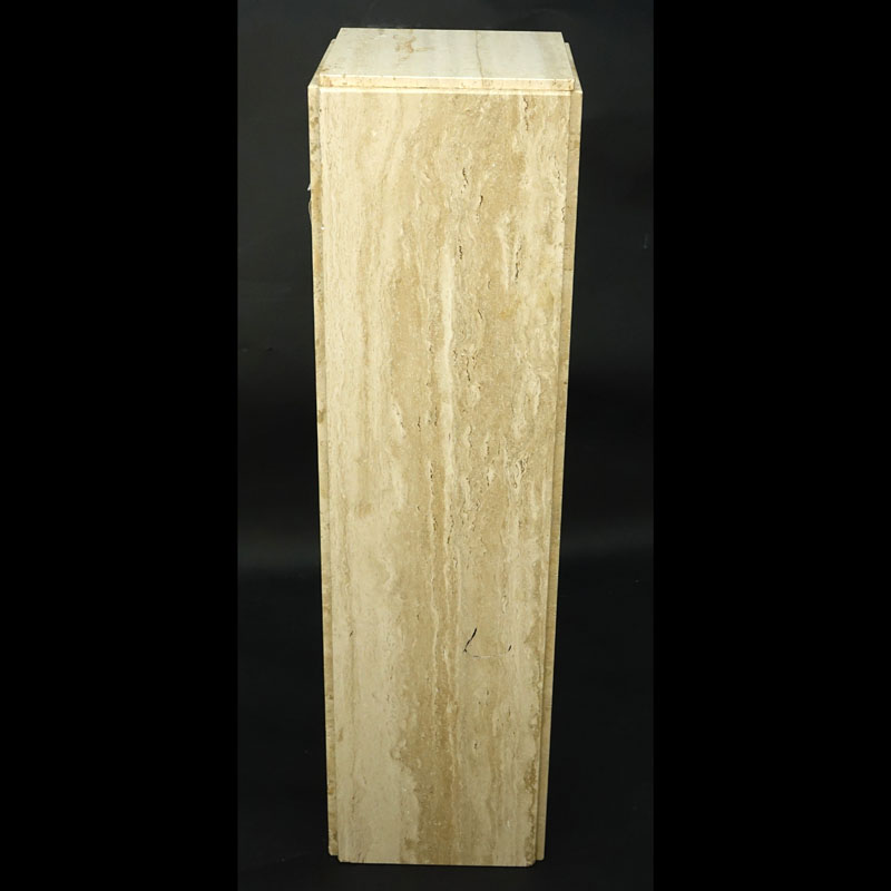 Mid Century Modern Travertine Pedestal/Column.