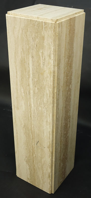 Mid Century Modern Travertine Pedestal/Column.