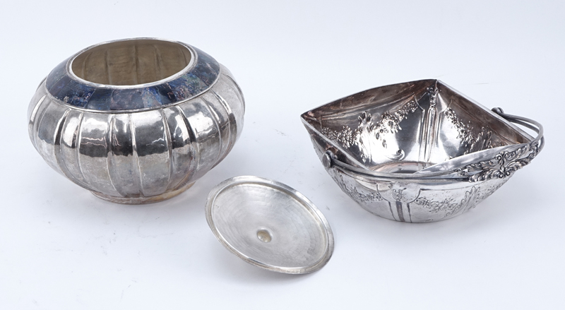 Grouping of Four (4) Silver Plate Tableware.