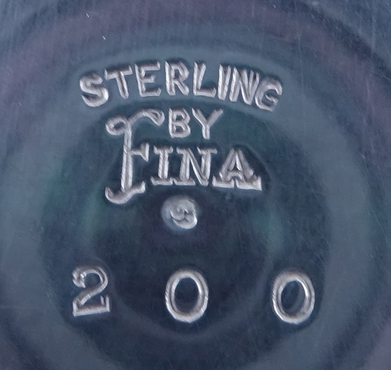Michael C. Fina Sterling Creamer and Sugar.
