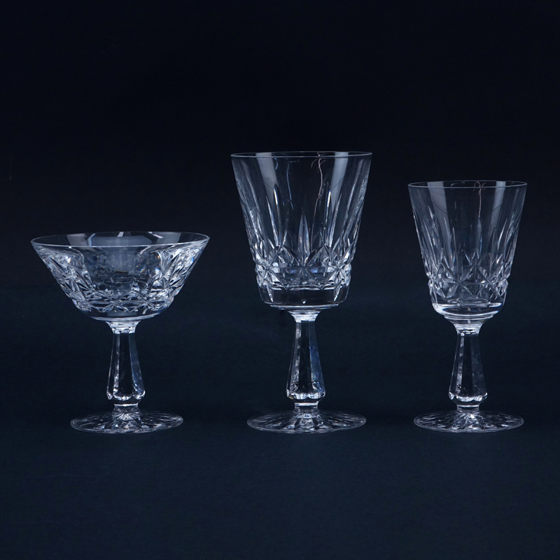 Twenty-Two (22) Pieces Waterford Rosslare Crystal Stemware.