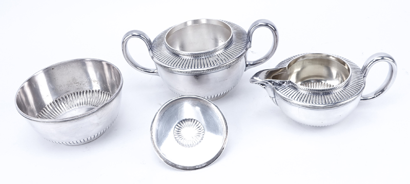 Antique Gorham Silver Plate Five (5) Piece Tea Set.