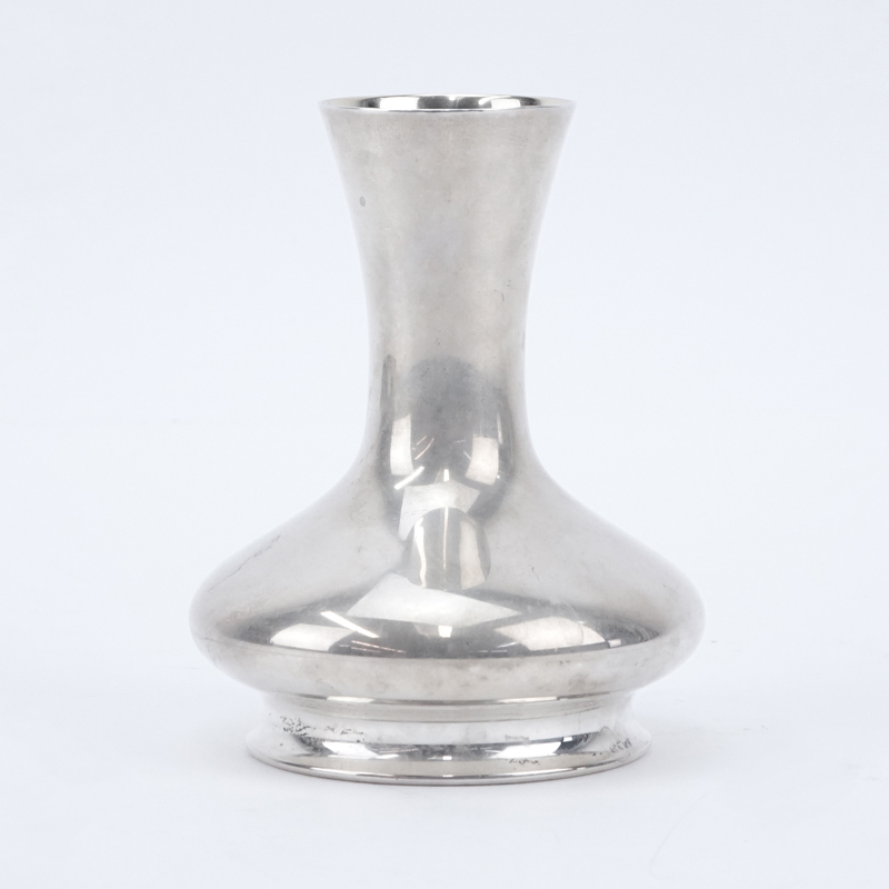 Bulgari Sterling Silver Vase.