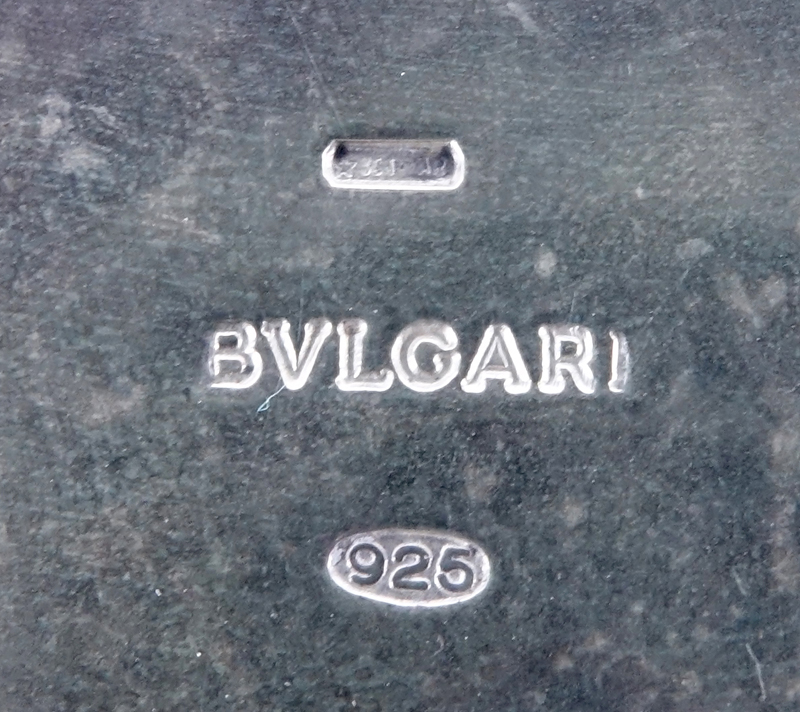 Bulgari Sterling Silver Vase.