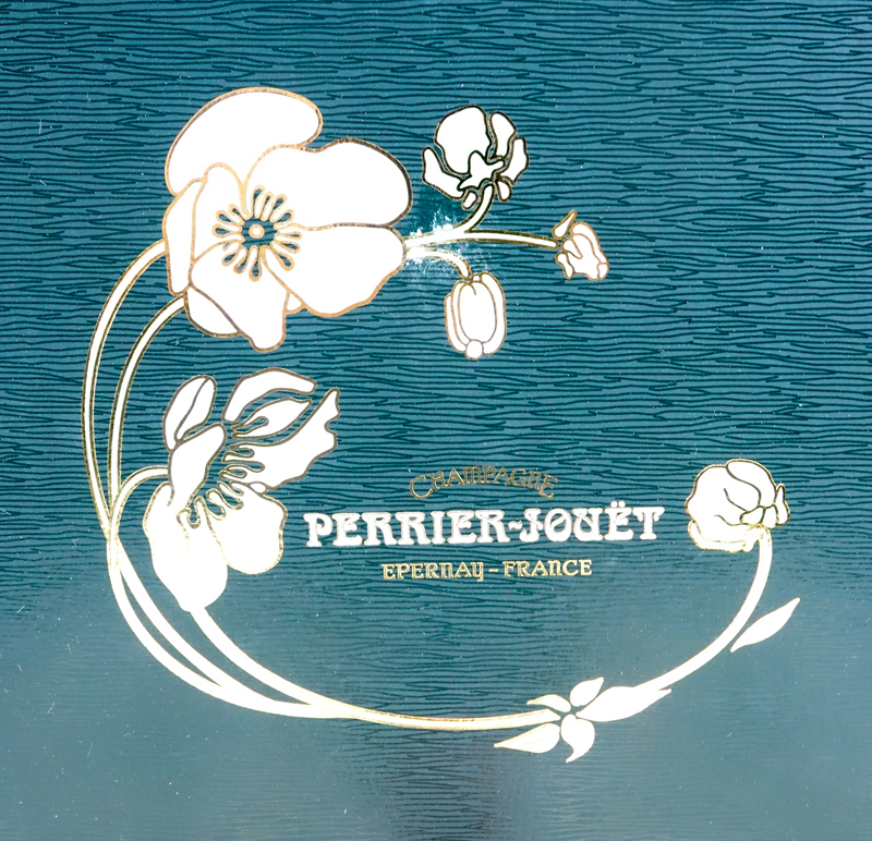 Circa 1995 Perrier Jouet Champagne Bottle in Original Display Box.