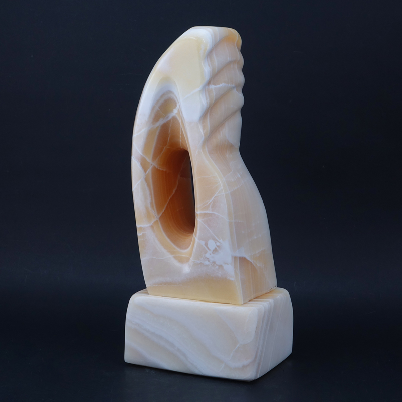 Modern Onyx Free Form Sculpture.