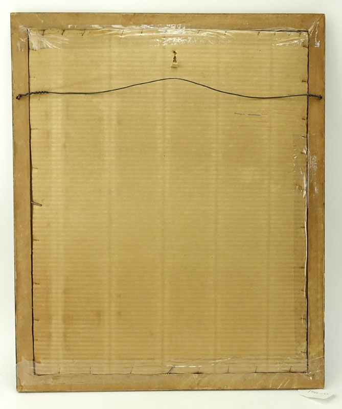 Antique Painting of Impavide Cabell Coat of Arms on Paper.