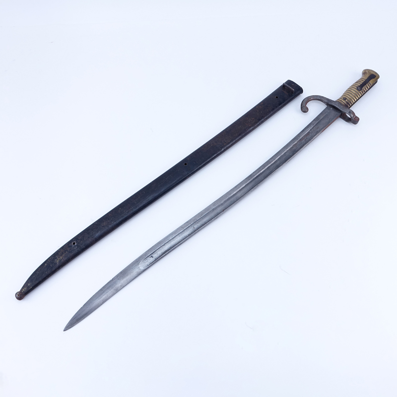 Circa 1867 French Franco-Prussian War Sword Bayonet.