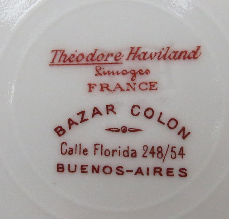Grouping of Five (5) Theodore Haviland Limoges Bazar Colon Porcelain Cabinet Plates.