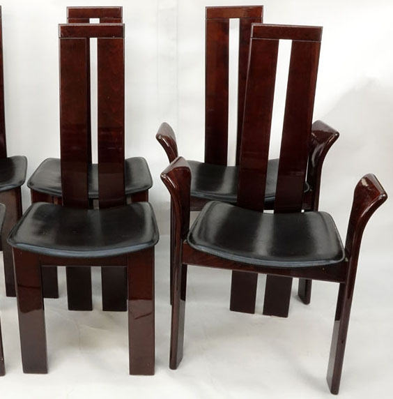 Set of Six (6) Pietro Costantini, Italy, circa 1970's Dining chairs