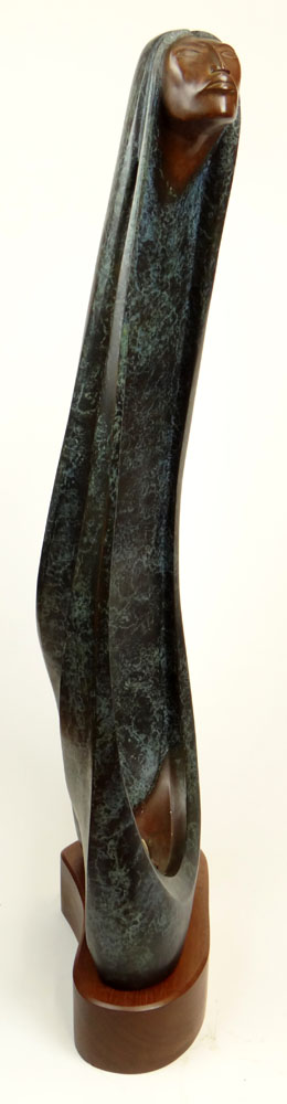Bruce LaFountain, American (1961 - ) Bronze on Wood Base. 