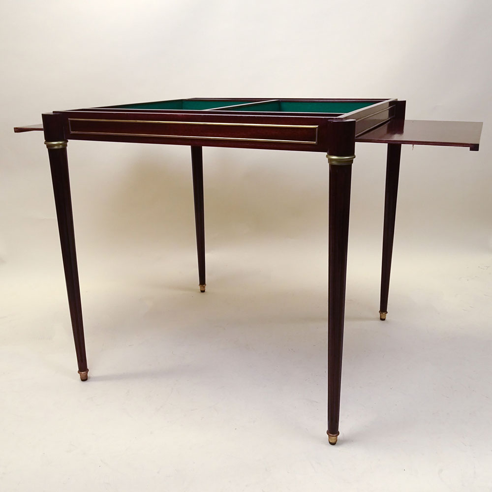 Mid 20th C Louis XVI Style Inlaid Game Table aka Tric-Trac Table.