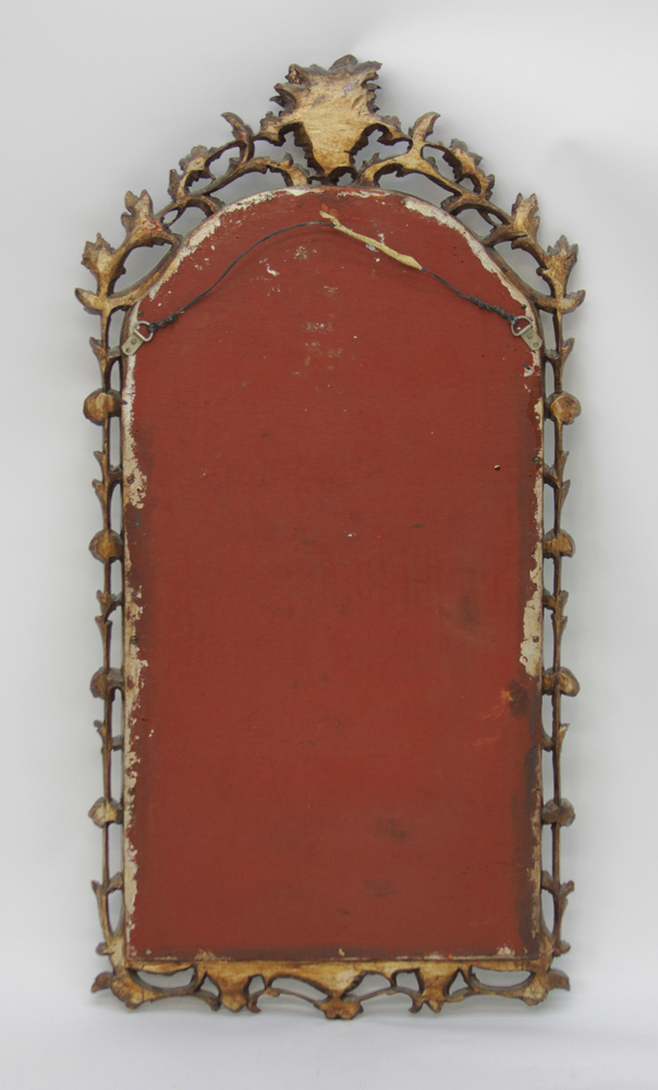 Early 20th Century Carved Wood Hall Mirror.
