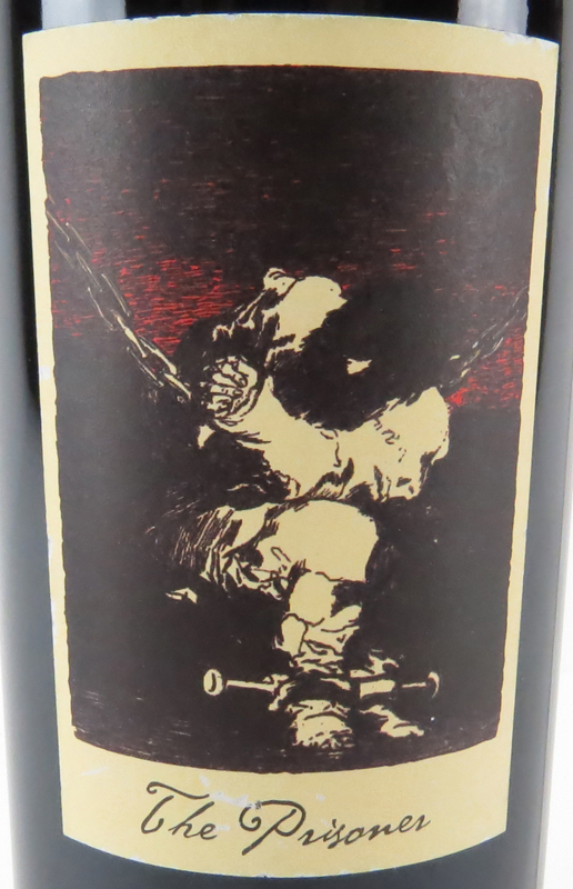 2006 Orin Swift "The Prisoner" Napa Valley Red Wine Bottle. 