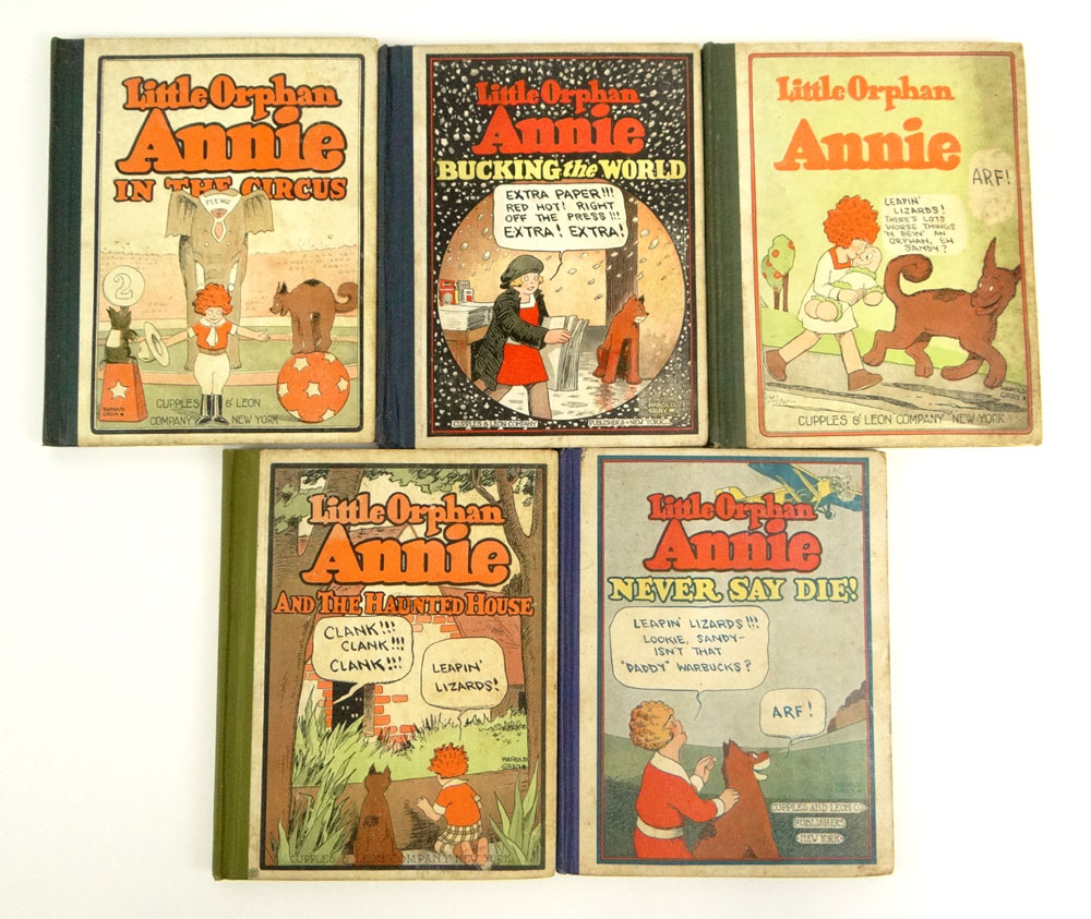 Collection of Five (5) Hardcover Little Orphan Annie First Edition Books
