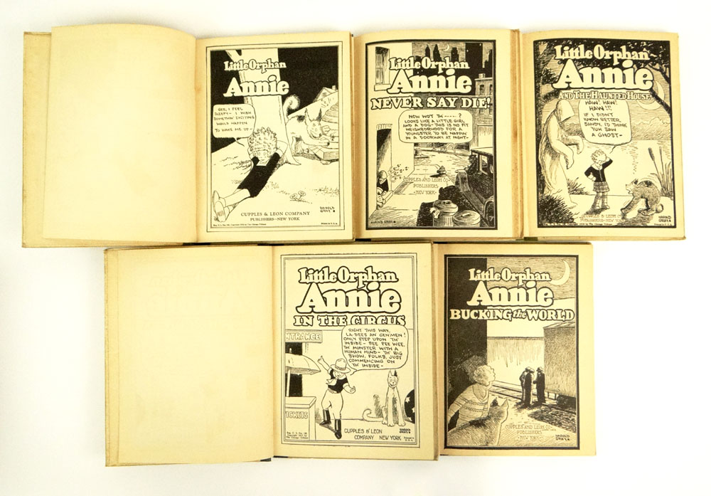 Collection of Five (5) Hardcover Little Orphan Annie First Edition Books