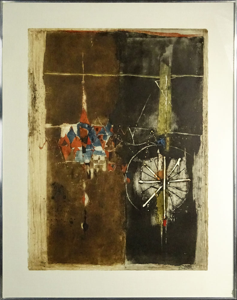 Johnny Friedländer, German (1912-1992) Color Lithograph "Untitled". 