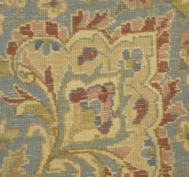 Mid 20th Century Persian Kerman Carpet. Partial Fabric Tag to Reverse.