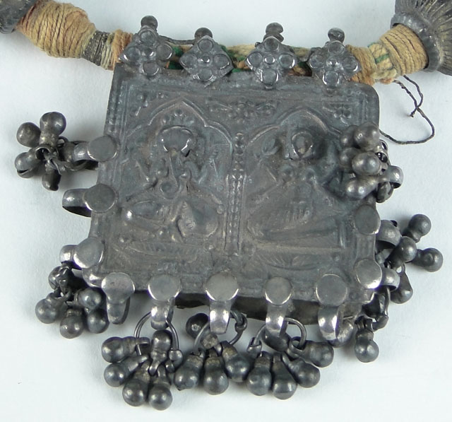 Antique Far Eastern Silver Necklace, Possibly Siamese.