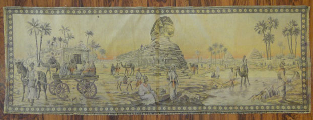 Early 20th Century French Woven Tapestry Panel/Wall Hanging with Middle Eastern Scene.