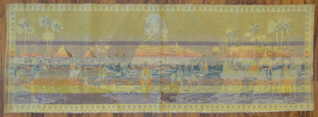 Early 20th Century French Woven Tapestry Panel/Wall Hanging with Middle Eastern Scene.