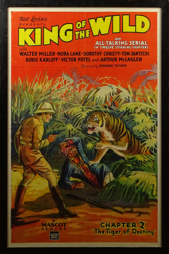 Vintage Movie Poster "King Of The Wild"  One sheet.