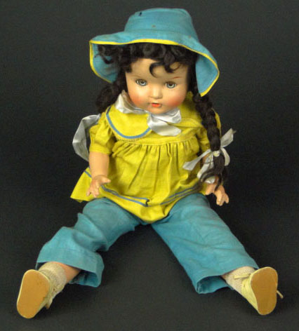 Vintage 20th Century Penwood Sleeper Doll.