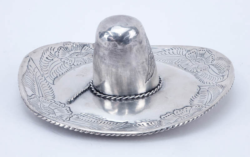 Mexican Sterling Silver Souvenir Sombrero.