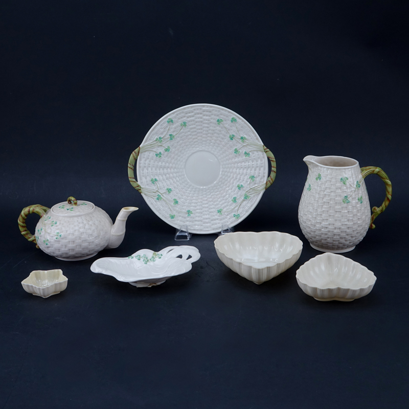 Collection of Miscellaneous Belleek Porcelain Tablewares.