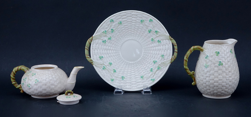 Collection of Miscellaneous Belleek Porcelain Tablewares.