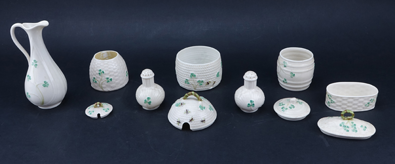 Collection of Miscellaneous Belleek Porcelain Tablewares