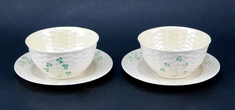 Collection of Miscellaneous Belleek Porcelain Tablewares.