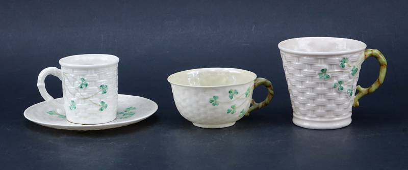 Collection of Miscellaneous Belleek Porcelain Tablewares.