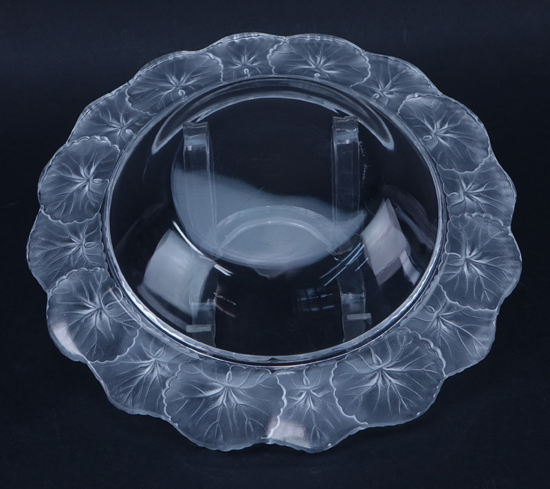 Lalique Hornfleur Crystal Bowl.