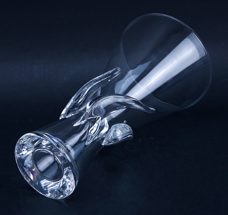 Steuben Crystal Rose Vase #8090.