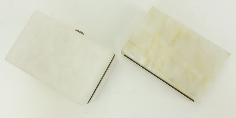 Two (2) Onyx Dresser Boxes.