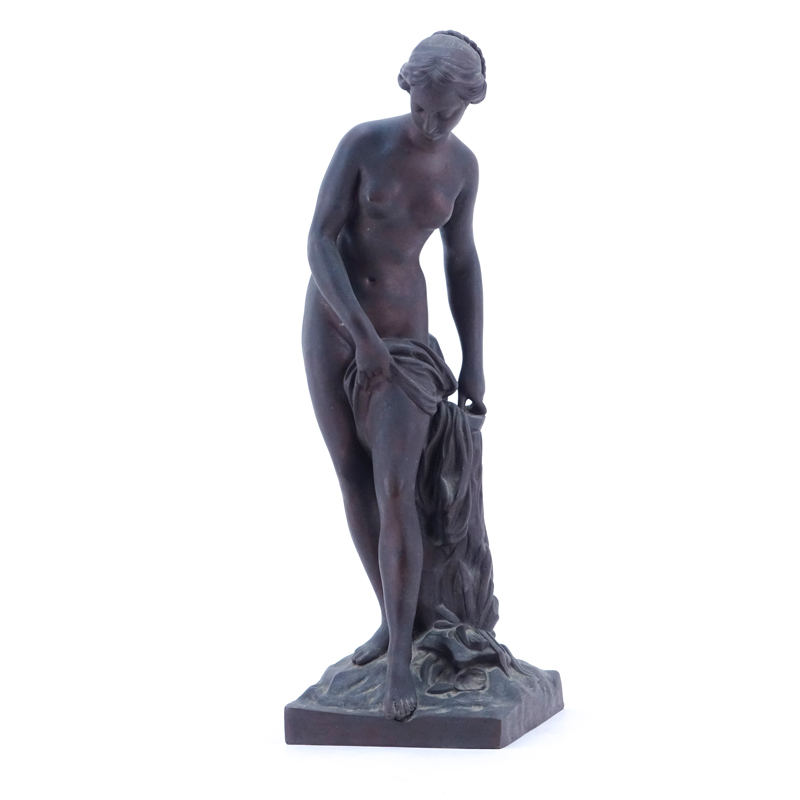 After: Etienne Maurice Falconet, French (1716 - 1791) "Baigneuse" Bronze Sculpture. 